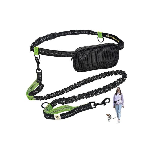 Small Dog Leash for Hands-Free Running Walking Hiking with Reflective Safety Features