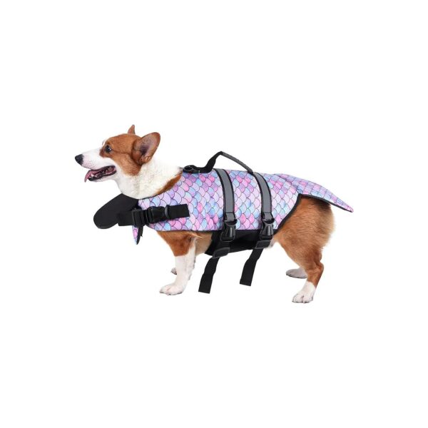 Small Dog Life Preserver Vest for Swimming Beach Boating with Reflective Durable Design