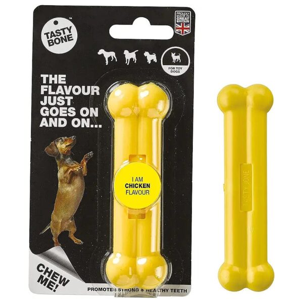 Small Dog Nylon Bone Toy with Flavorful Nylon Surface Supports Strong and Healthy Gums