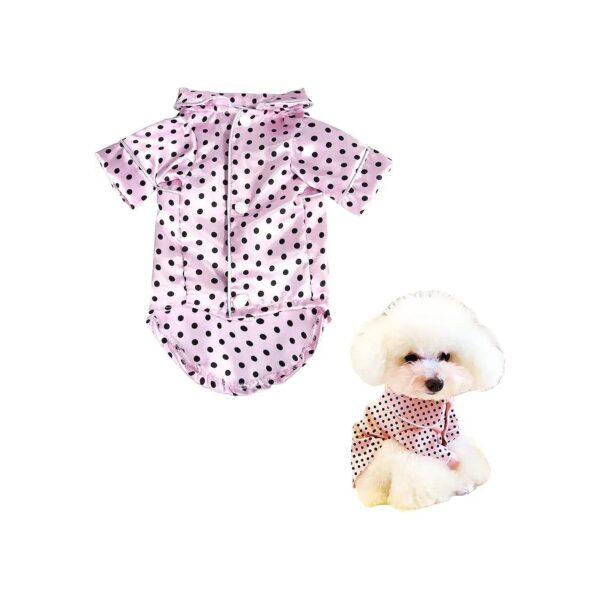 Small Dog Pajamas with Silky Soft Breathable Loungewear Comfortable Puppy