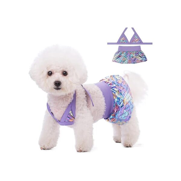 Small Dog Polyester Bikini Swimsuit for Summer Puppy Beach Wear