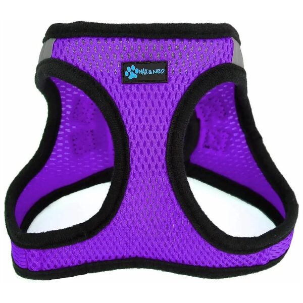 Small Dog Reflective Harness in Purple - Donates One Harness to Rescue for Every Sale