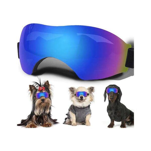 Small Dog Sunglasses with Adjustable Strap UV Protection for Puppies