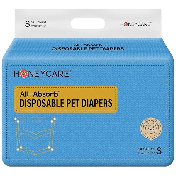 Small Female Dog Diapers with Leak-Proof Protection and Adjustable Fasteners for Easy Use