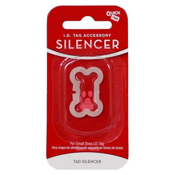 Small Glowing Bone Silencer for Noisy Dog Tags