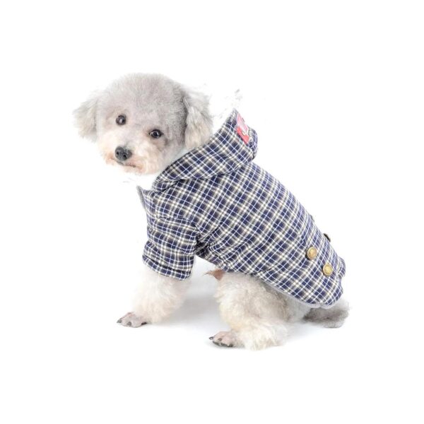 Small Pet Coats with Faux Fur Hoodies and Soft Fleece for Winter Wear