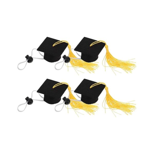 Small Pet Holiday Costume Accessories with Yellow Tassel and Polyester Material