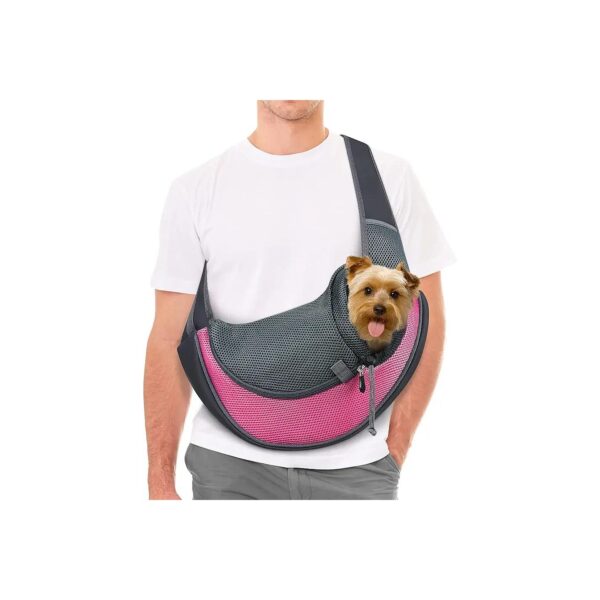 Small Pet Sling Carrier, Hands-Free and Adjustable for Safe and Comfortable Travel