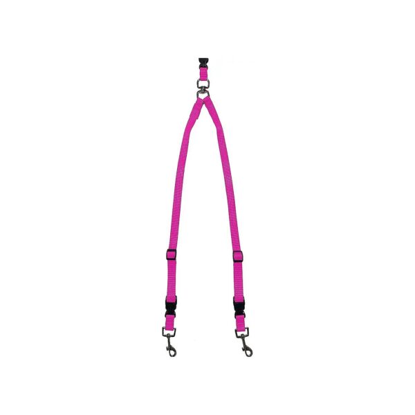 Small Pink Double Buddy Small Breed Dog Leash Attachment System