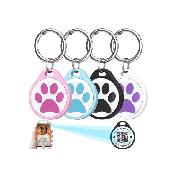 Small Round Dog ID Tags with Online Profile and Instant Pet Location Email