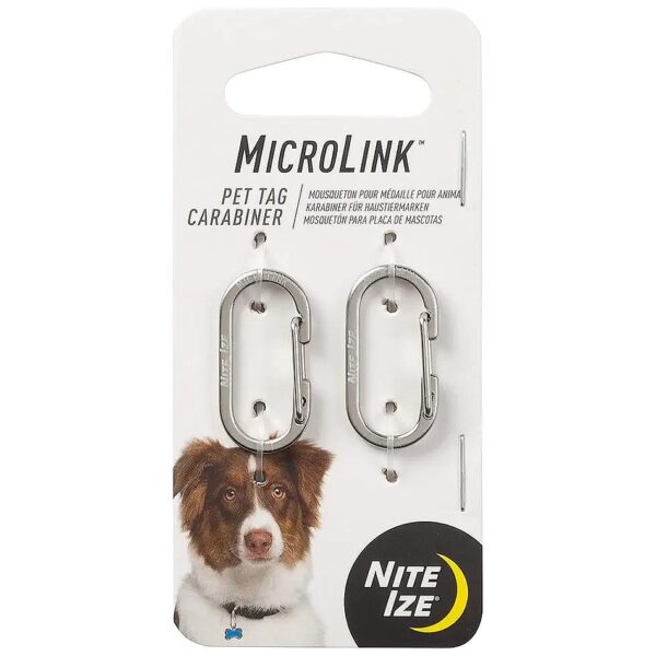 Small and Mighty Stainless Steel Pet Tag Clip for Identification