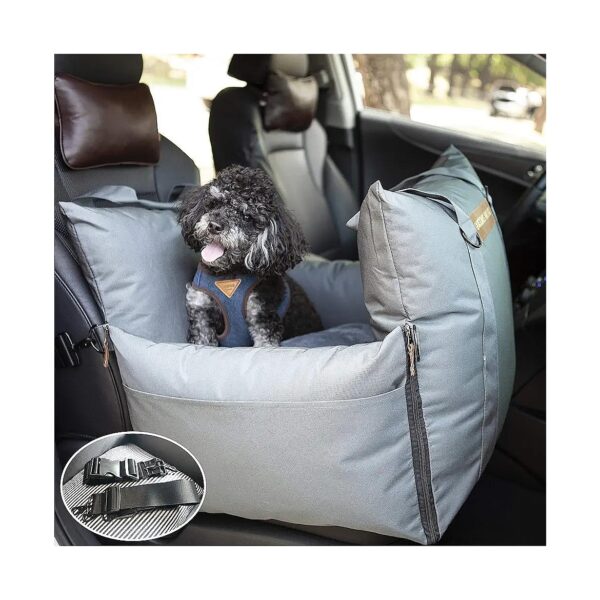 Small to Medium Dog Car Seat with Adjustable Leashes and Carrier Handles