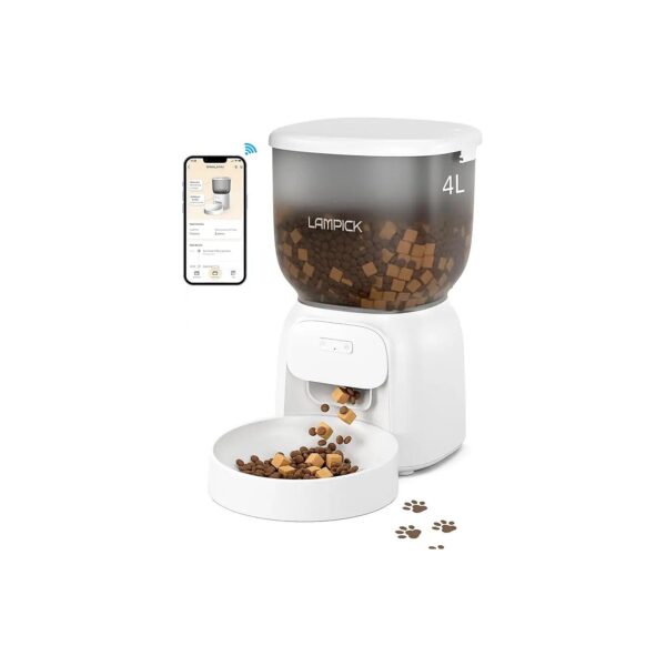 Smart Automatic Cat Feeder with App Control and 10 Meals Per Day