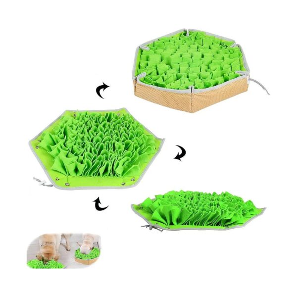 Snuffle Mat for Dogs - Adjustable Treat Mat for Puppies and Dogs with Hidden Treats