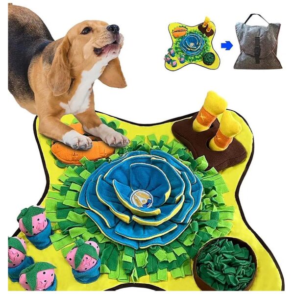 Snuffle Mat for Large Dogs Provides Engaging Entertainment and Sensory Stimulation