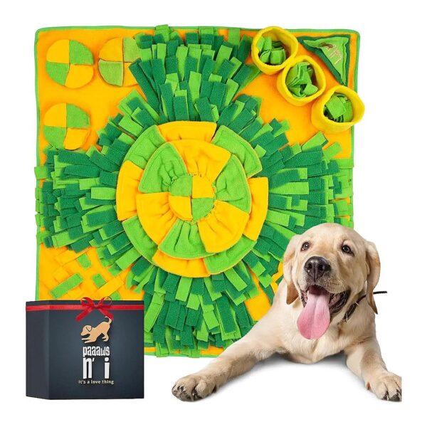 Snuffle Mat with a Plethora of Puzzles and Treat Hiding Places for Large Dogs