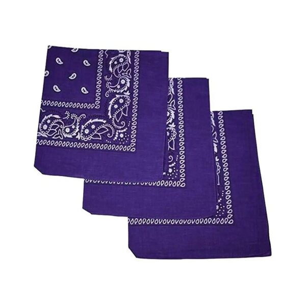 Soft 100% Cotton Paisley Dog Bandanas 3 Pack for Cats and Small Pets