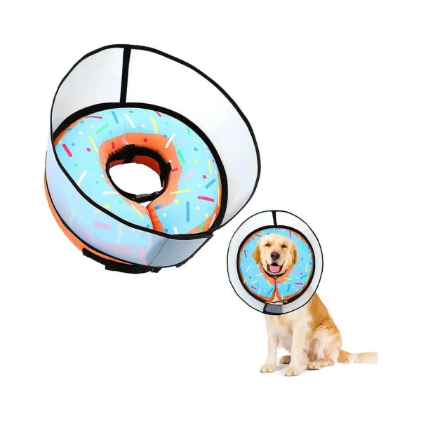 Soft Adjustable Dog Donut Cone Collar for Stop Licking and Wound Healing