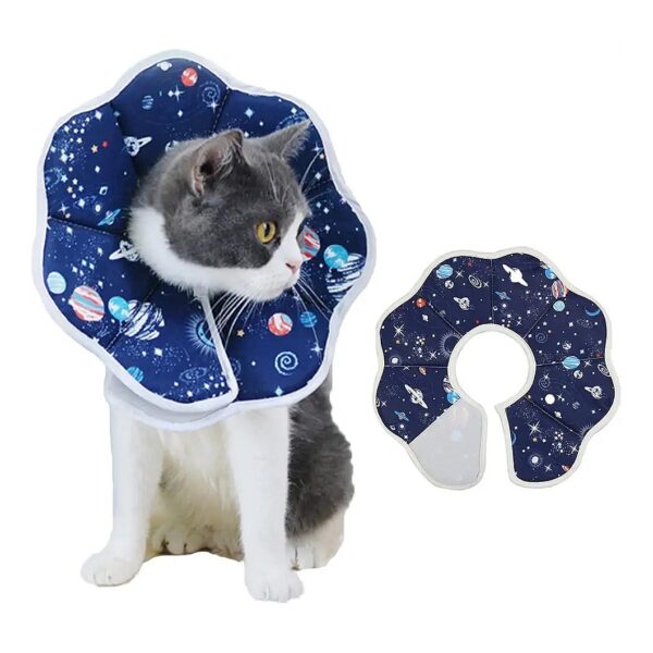 Soft Adjustable Recovery Collar for Small Cats and Puppies After Surgery and Daily Use