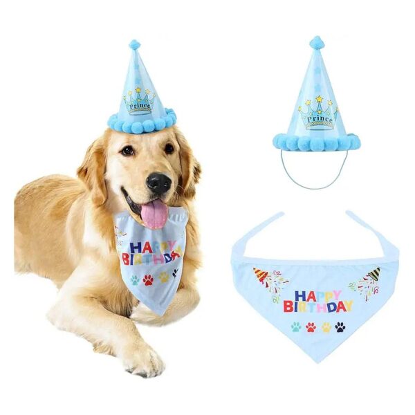 Soft Birthday Bandana for Small to Large Breed Dogs and Puppies