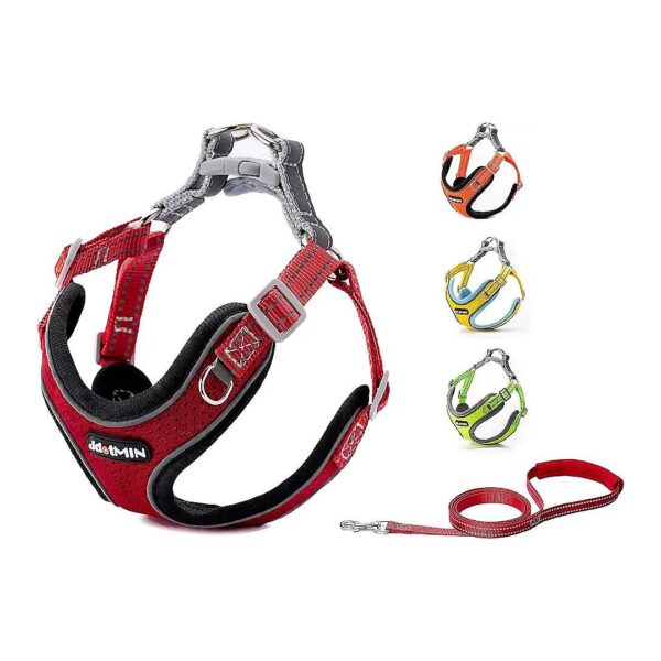 Soft Breathable Adjustable Mesh Harness for Small to Medium Dogs and Cats