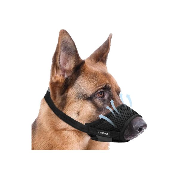 Soft Breathable Muzzle for Medium Large Dogs Anti Biting Barking Grooming