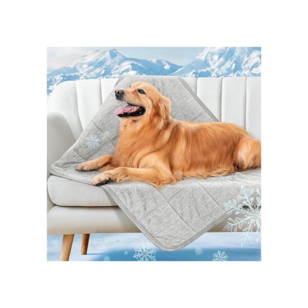 Soft, Breathable, and Lightweight Cooling Dog Blanket for Large Breeds