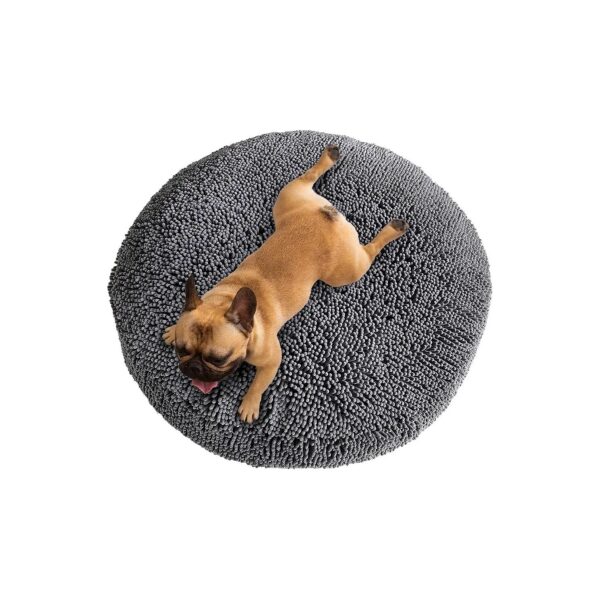 Soft Chenille Cloud Dog Bed for Small Breeds with Removable Washable Cover