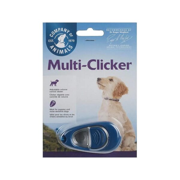 Soft Clicker for Dogs with Volume and Tone Control and Free Training Book