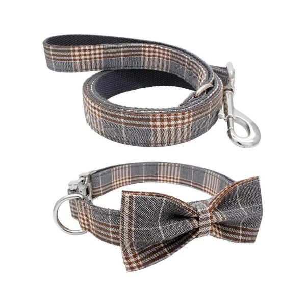 Soft Comfortable Adjustable Pet Collar with Bowtie for Small Medium Large Dogs Cats