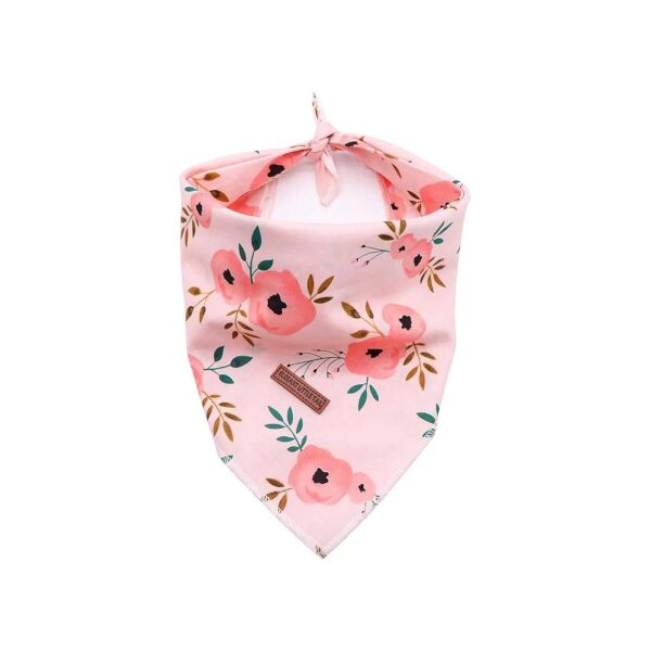 Soft Cotton Adjustable Square Dog Bandana Scarf for Boy Girl Small Medium Large Dogs