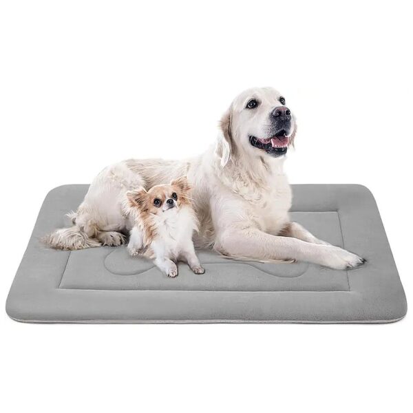 Soft Dog Crate Pad with Non-Slip Bottom and 48 Inch Size for Small to Extra Large Dogs