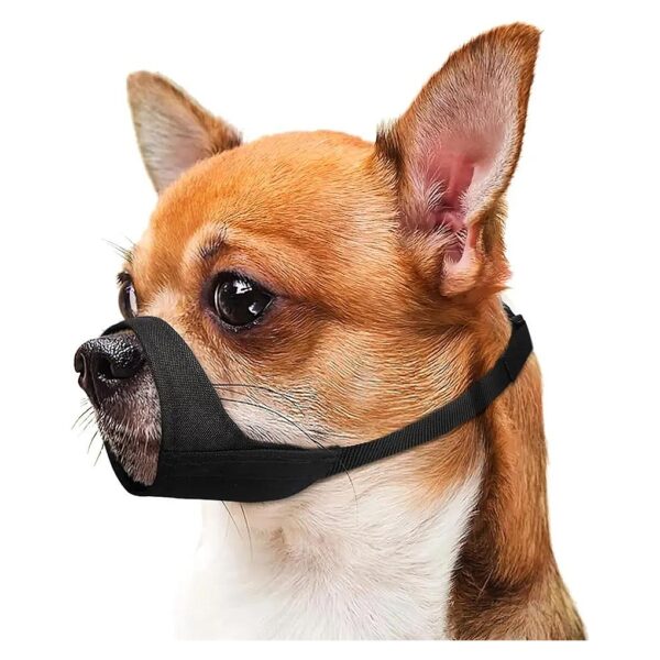 Soft Dog Muzzle for Small Dogs with Short Snout, Non-Interfering with Daily Activities