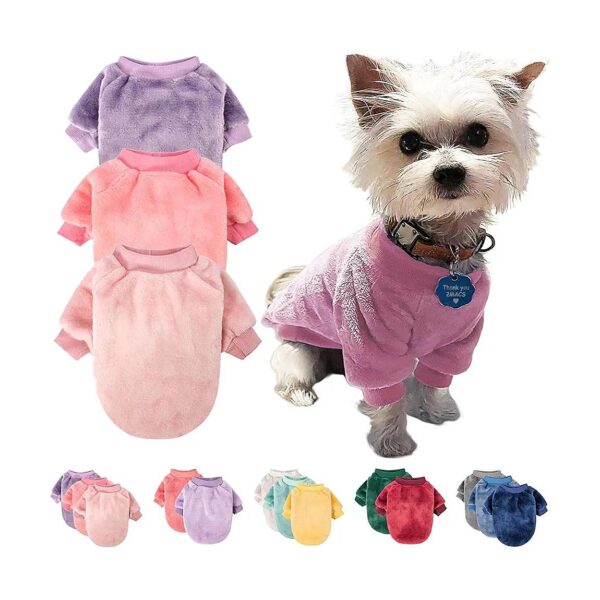 Soft Easy Care Dog Sweaters for Small Dogs Small Dog Clothes Pack of 3