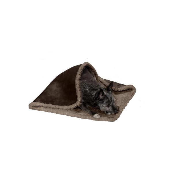 Soft Edged Terry Sherpa Waterproof Thermal Throw Blanket for Dogs and Cats