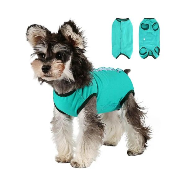 Soft Elastic Comfort Recovery Suit for Small Medium Dogs After Surgery or Injury Care