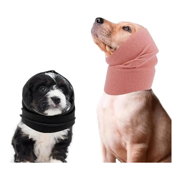 Soft Fabric Dog Ear Wraps for Noise Cancelling Ear Protection and Calming Pets