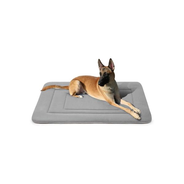 Soft Fleece Dog Bed Crate Mat with Non Slip Bottom and Washable for All Size Dogs