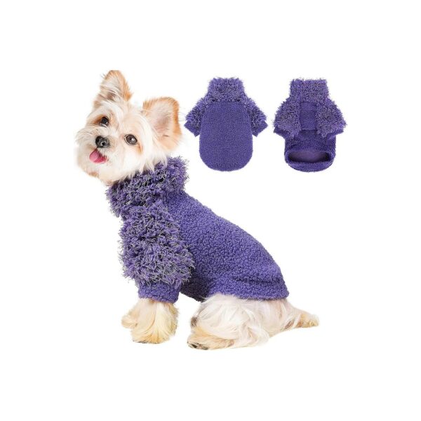 Soft Fleece Dog Sweater for Small Dogs Winter Warmth and Comfort