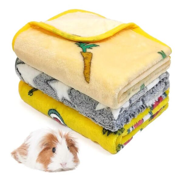 Soft Fleece Pet Blankets 3 Pack Warm Cozy Mat Flannel Sofa Cover for Small to Large Pets