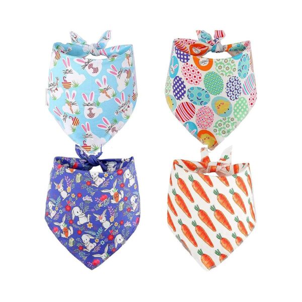 Soft High Quality Easter Dog Bandanas for Medium to Large Dogs