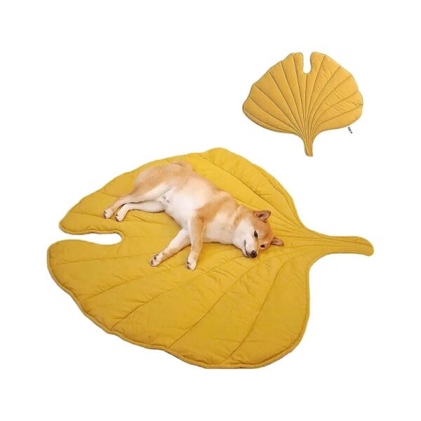 Soft Leaf Design Dog Cat Blanket for Cozy Homes and Furniture Protection