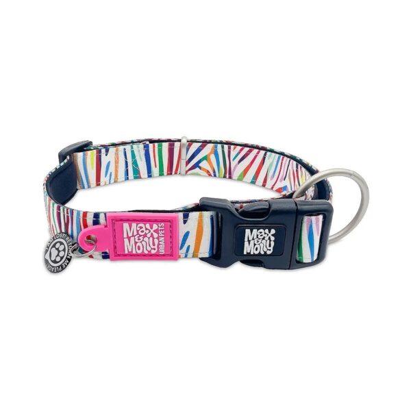 Soft Magic Zebra Stripes Pet Collars - Adjustable and Waterproof for Active Dogs