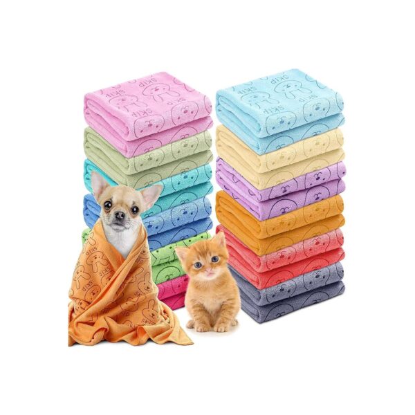 Soft Microfiber Dog Towels for Small to Medium Pets