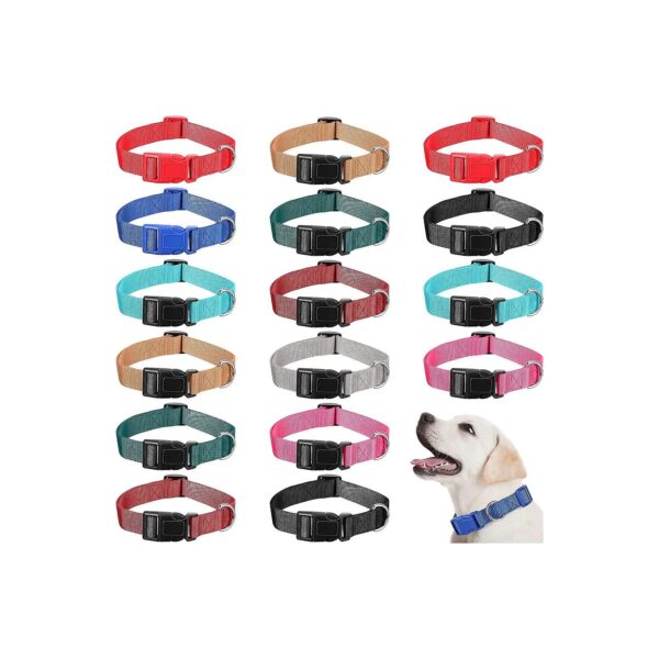 Soft Neoprene Padded Dog Collars for Medium Size Dogs with 9 Colors