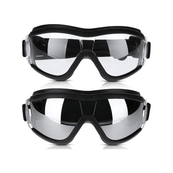 Soft Padded Dog Goggles with Polycarbonate Lens and Adjustable Strap for Eye Protection