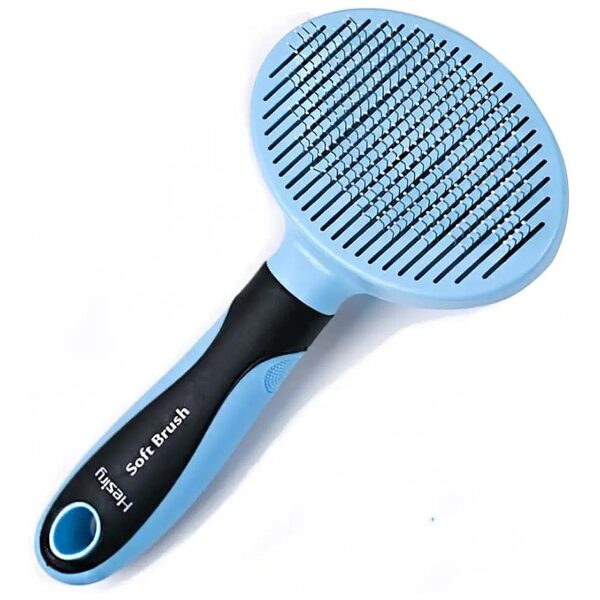 Soft Pet Brush for Comfortable Grooming, Removes Loose Undercoat Efficiently