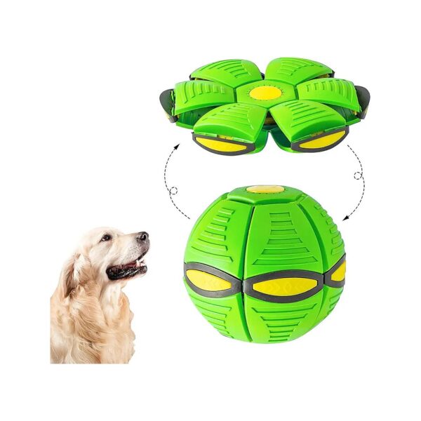 Soft Plastic Flying Saucer Ball Pet Toy for Dogs and Kids, Interactive Outdoor Yard Game