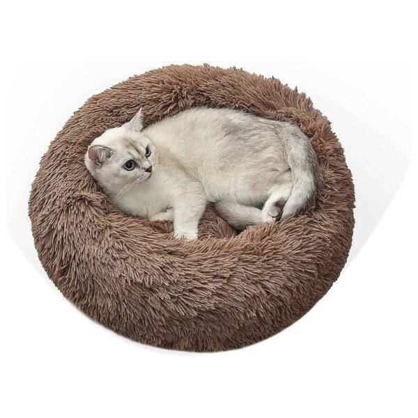 Soft Plush Dog Cat Bed for Improved Sleep and Relaxation