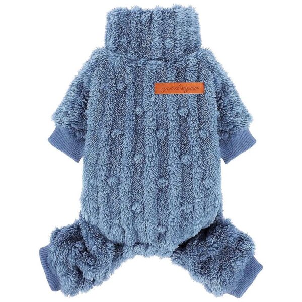 Soft Plush Dog Sweater for Small Dogs Chihuahua Yorkie Cat Puppy Clothes Pajamas